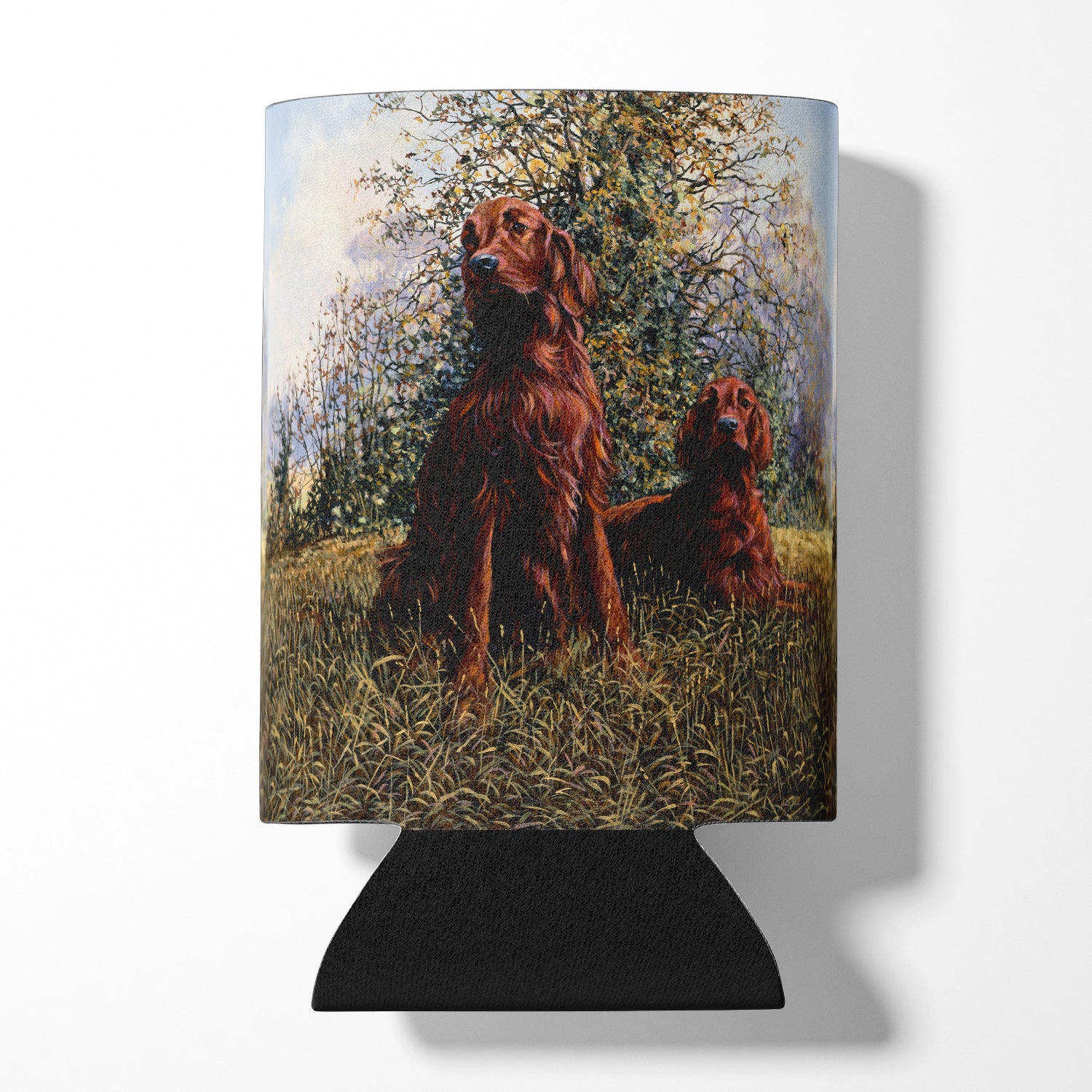Red Irish Setters by Michael Herring Can or Bottle Hugger HMHE0049CC