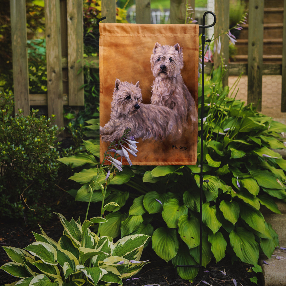 Caroline's Treasures Westies by Michael Herring Garden Flag – Decorative Outdoor Yard Flag HMHE0201GF