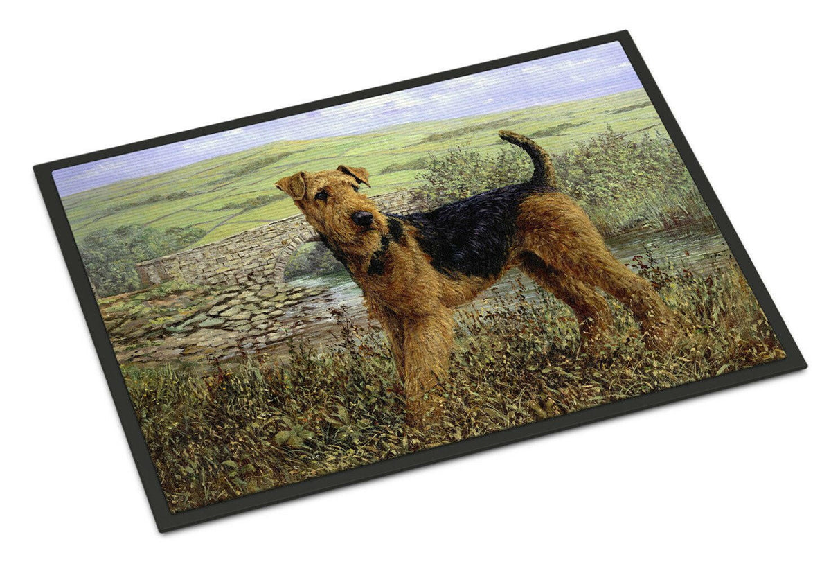 Airedale Terrier The Kings Country Indoor or Outdoor Mat 24x36 HMHE0245JMAT - the-store.com