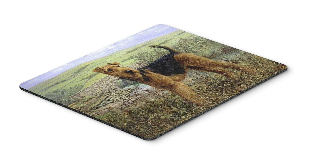 Airedale Terrier The Kings Country Mouse Pad, Hot Pad or Trivet HMHE0245MP by Caroline&#39;s Treasures