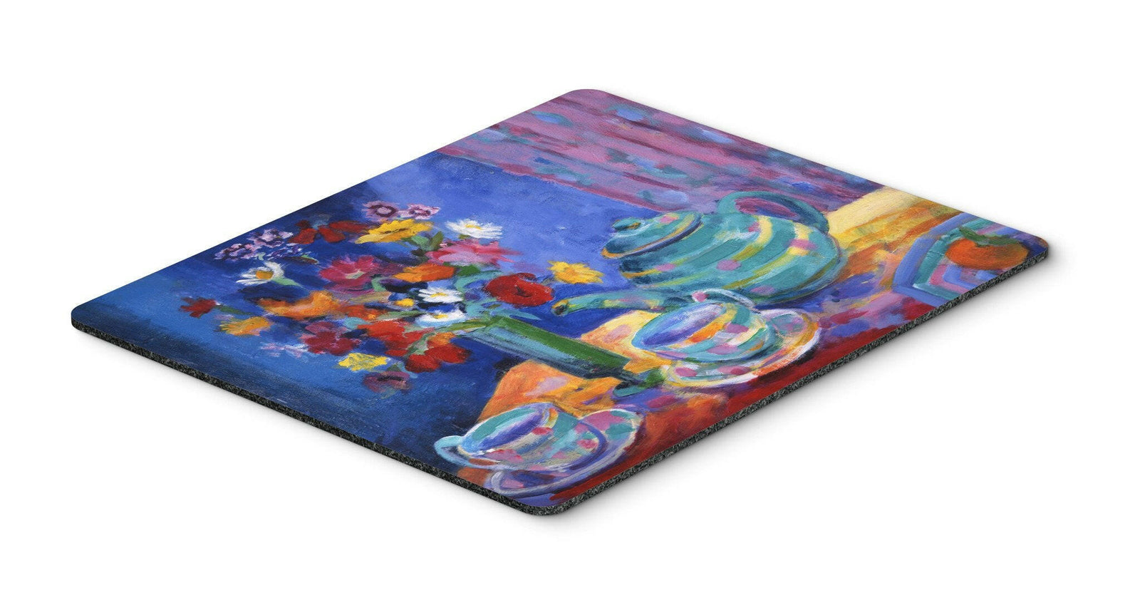Blue Tea by Wendy Hoile Mouse Pad, Hot Pad or Trivet HWH0010MP by Caroline's Treasures