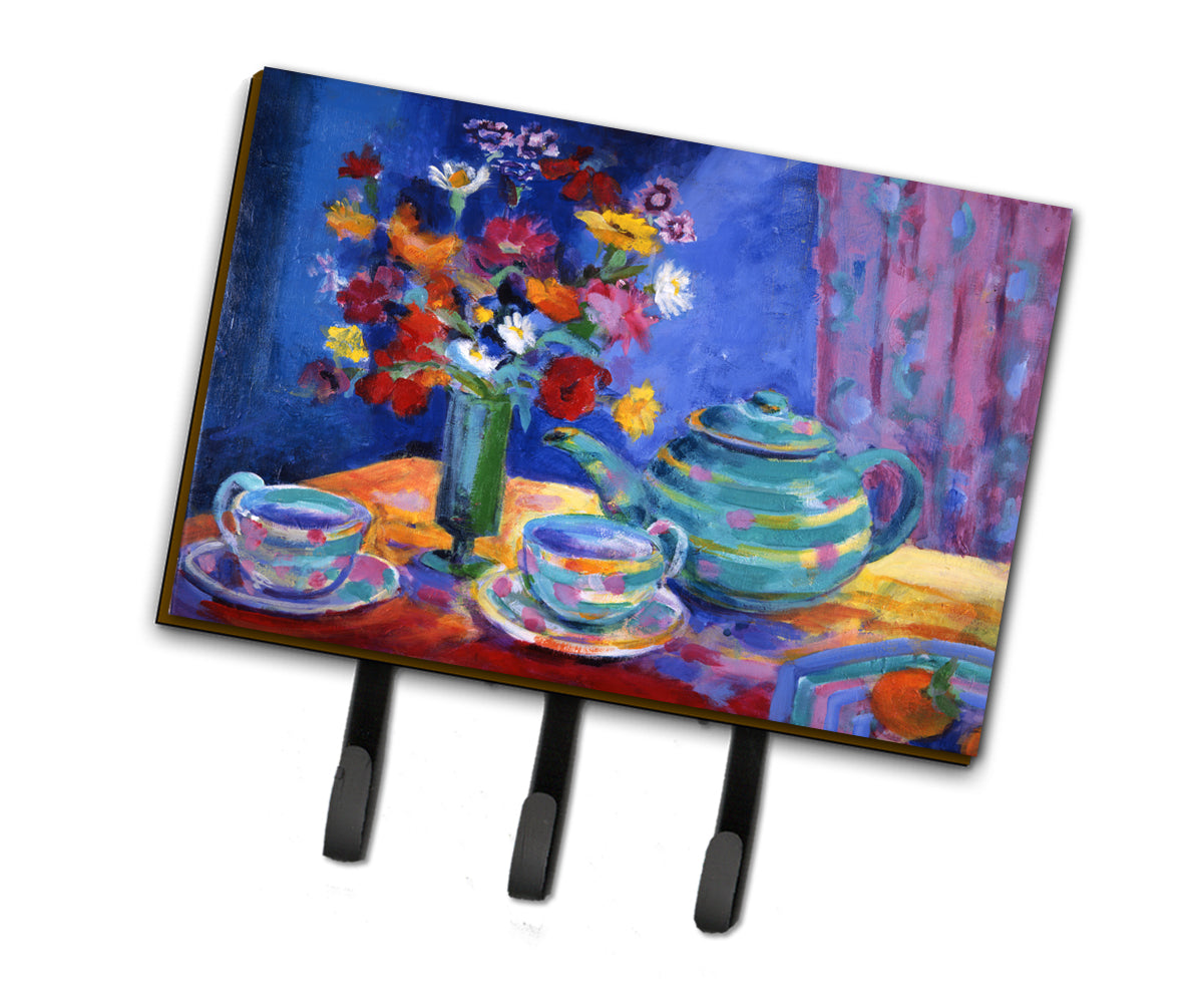Blue Tea by Wendy Hoile Leash or Key Holder HWH0010TH68  the-store.com.