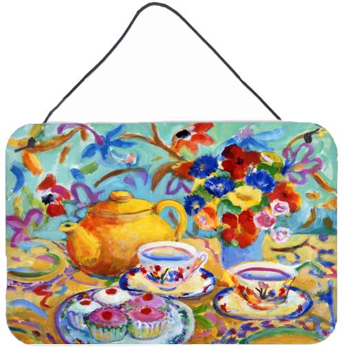 Teal Tea by Wendy Hoile Wall or Door Hanging Prints HWH0011DS812 by Caroline&#39;s Treasures