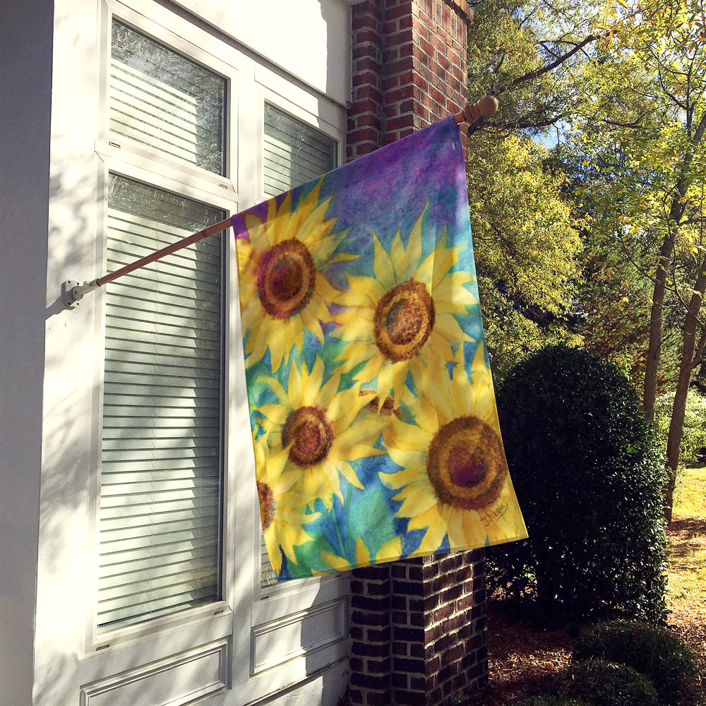 Sunflowers and Purple Flag Canvas House Size IBD0247CHF  the-store.com.