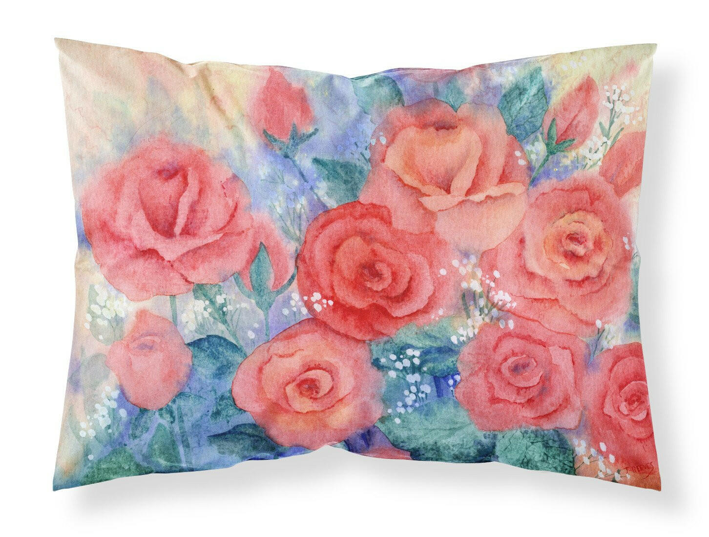 Roses Fabric Standard Pillowcase IBD0251PILLOWCASE by Caroline's Treasures