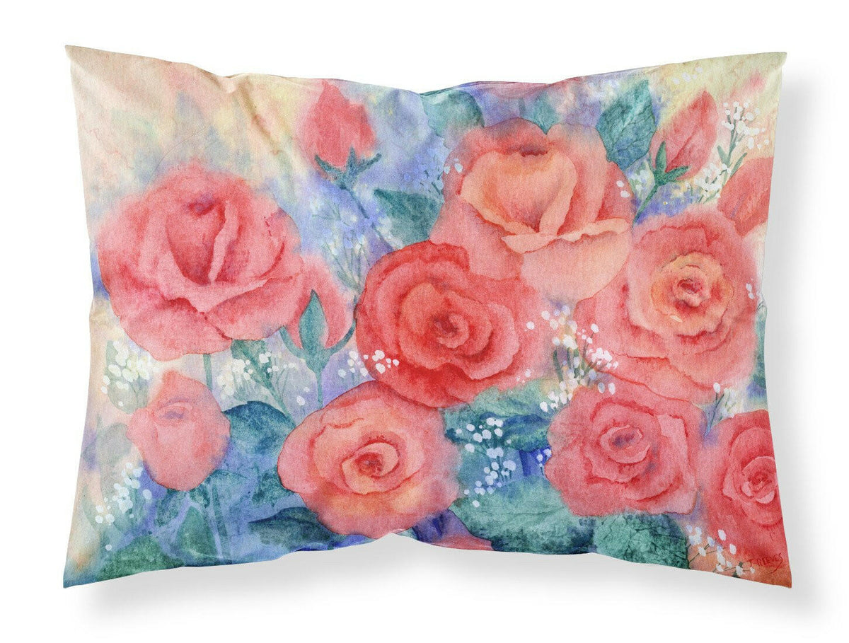 Roses Fabric Standard Pillowcase IBD0251PILLOWCASE by Caroline&#39;s Treasures
