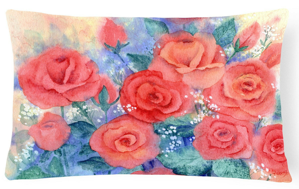 Roses Fabric Decorative Pillow IBD0251PW1216 by Caroline&#39;s Treasures