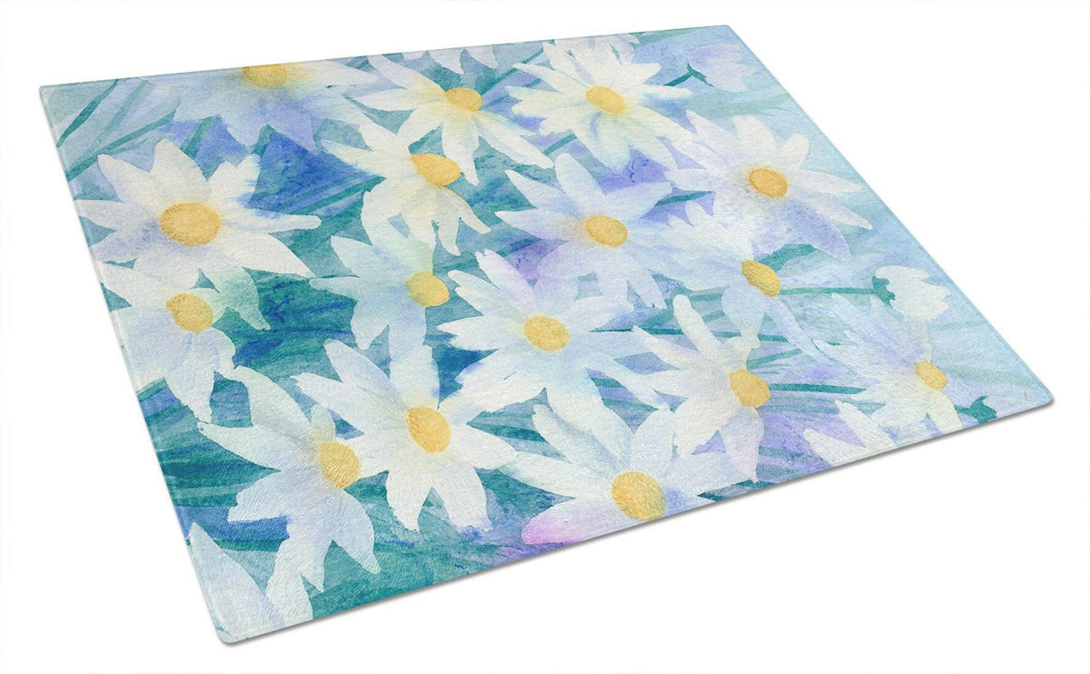 Light and Airy Daisies Glass Cutting Board Large IBD0255LCB by Caroline&#39;s Treasures