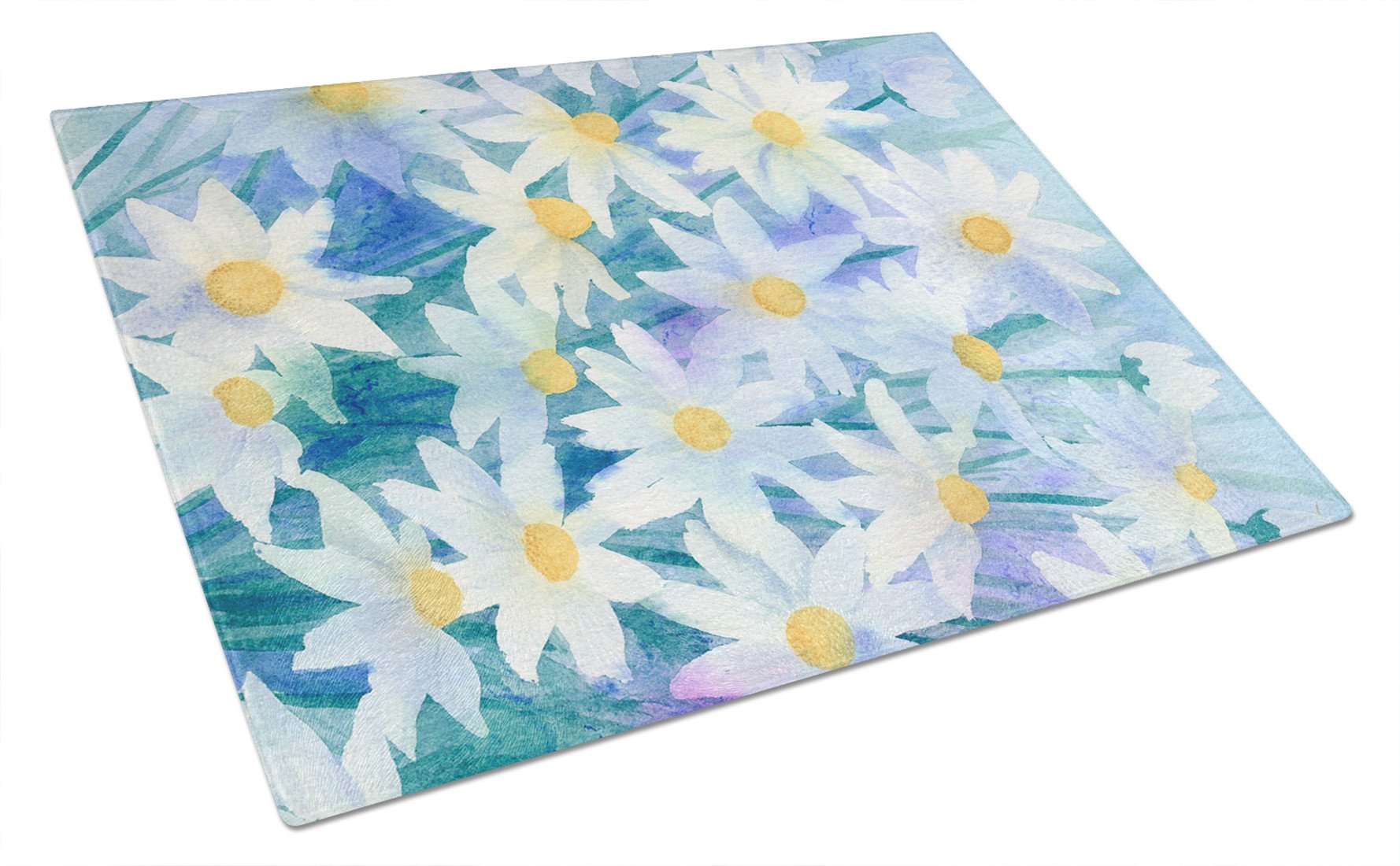 Light and Airy Daisies Glass Cutting Board Large IBD0255LCB by Caroline's Treasures
