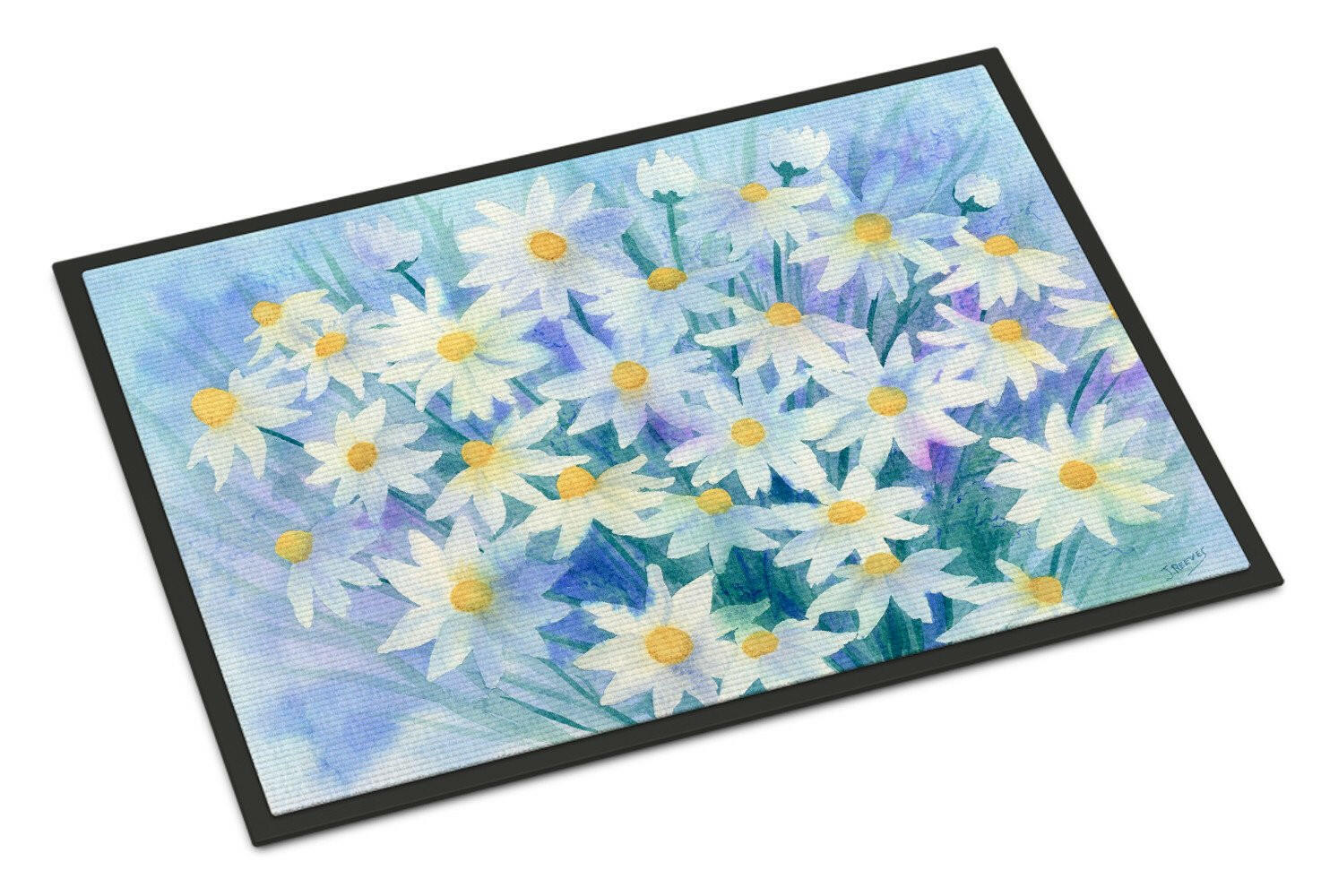 Light and Airy Daisies Indoor or Outdoor Mat 18x27 IBD0255MAT - the-store.com