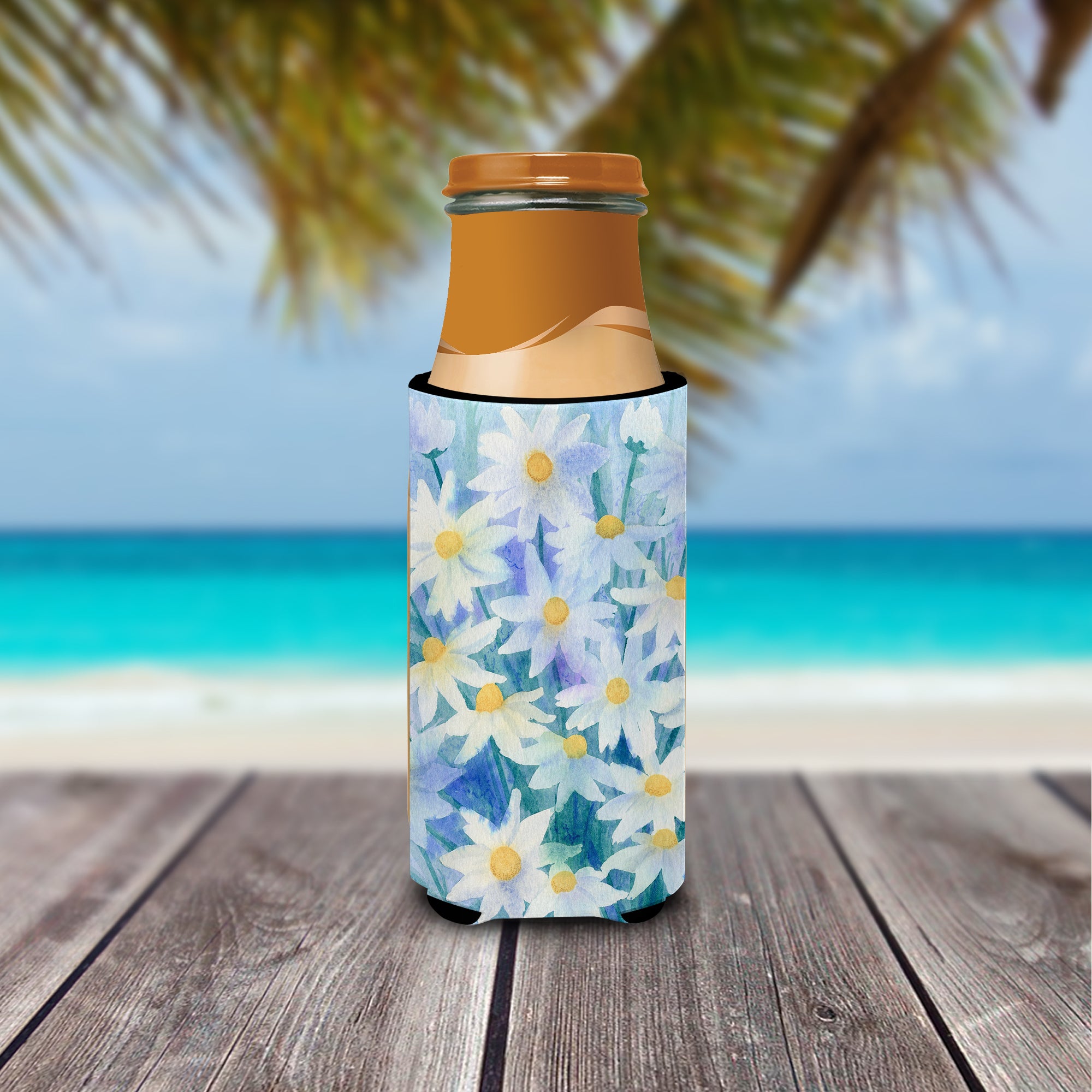 Light and Airy Daisies Ultra Beverage Insulators for slim cans IBD0255MUK  the-store.com.