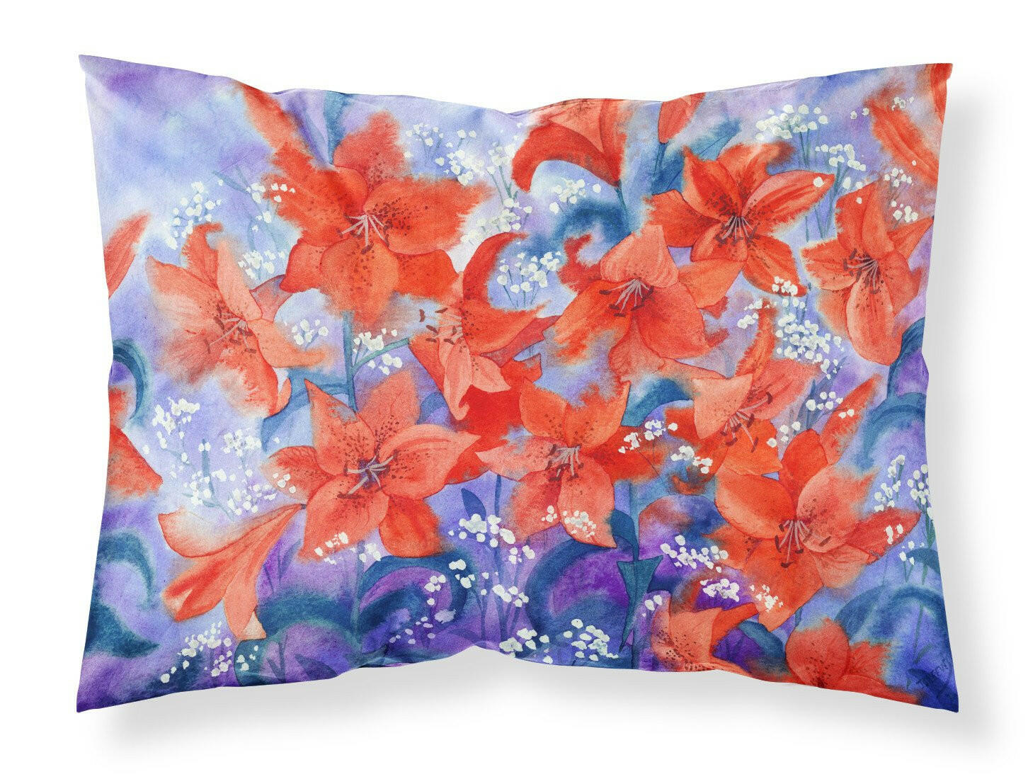 Lillies Fabric Standard Pillowcase IBD0257PILLOWCASE by Caroline's Treasures