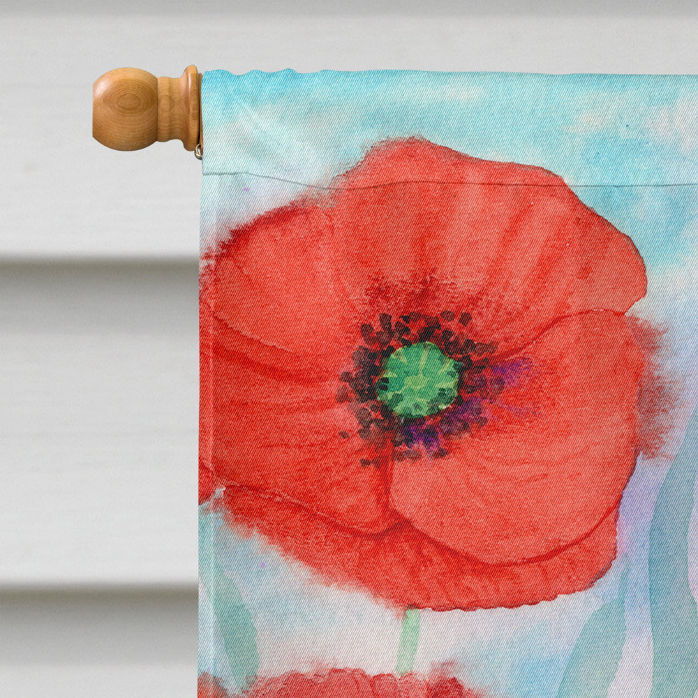 Poppies Flag Canvas House Size IBD0258CHF