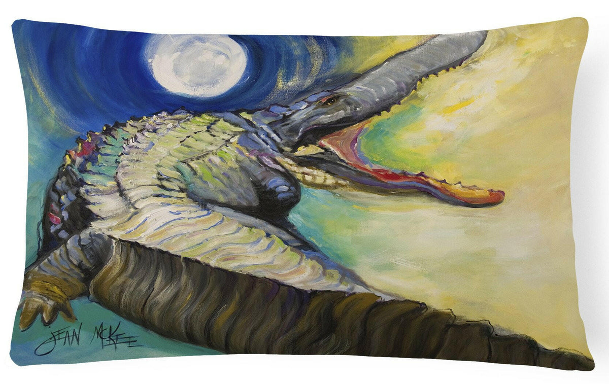 Alligator Canvas Fabric Decorative Pillow JMK1004PW1216 by Caroline&#39;s Treasures