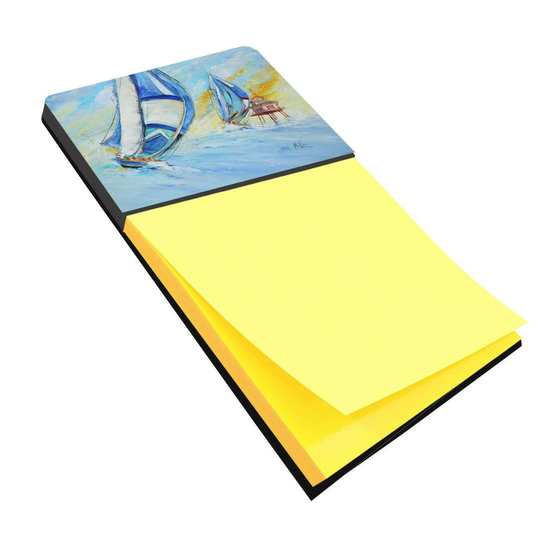 Sailboats and Middle Bay Lighthouse Sticky Note Holder JMK1005SN by Caroline&#39;s Treasures