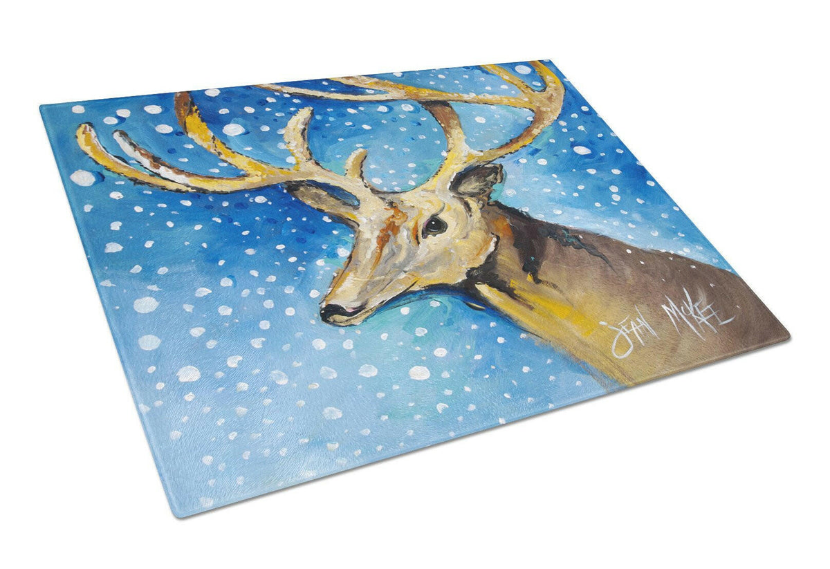 Reindeer Glass Cutting Board Large JMK1009LCB by Caroline&#39;s Treasures