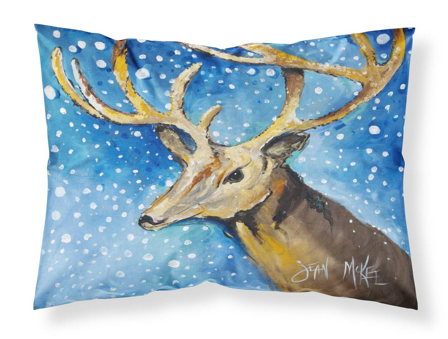 Reindeer Fabric Standard Pillowcase JMK1009PILLOWCASE by Caroline's Treasures