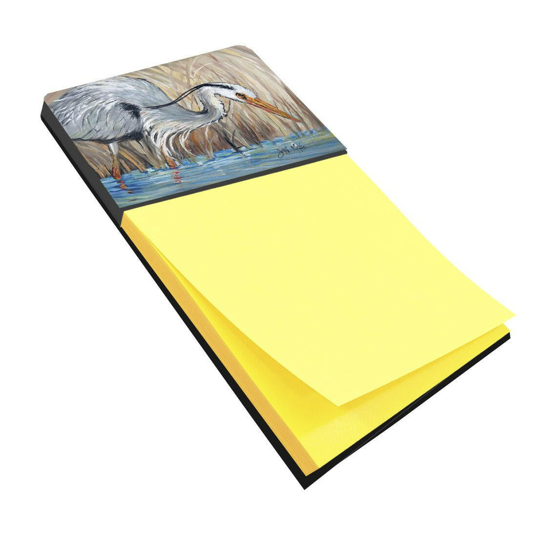 Blue Heron in the reeds Sticky Note Holder JMK1013SN by Caroline's Treasures