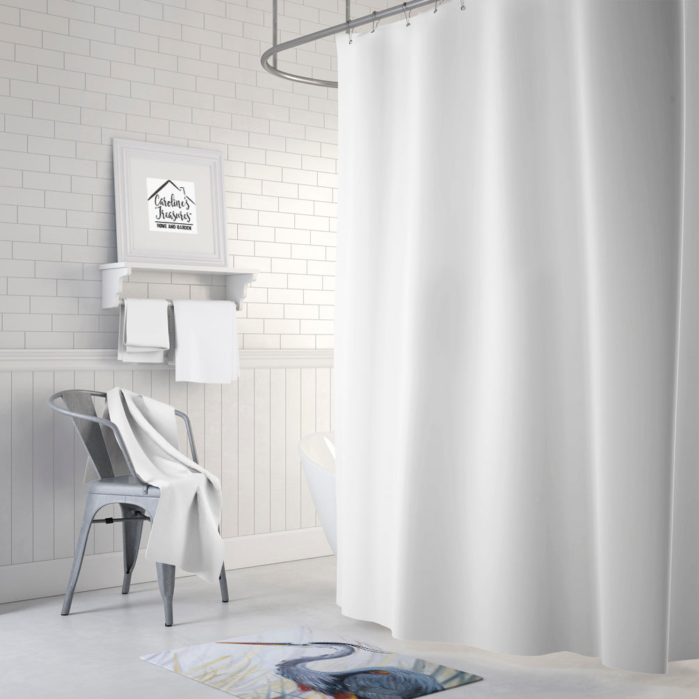 Caroline's Treasures Blue Heron Frog hunting Machine Washable Memory Foam Mat JMK1017RUG