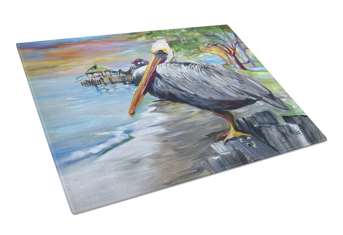 Pelican view Glass Cutting Board Large JMK1021LCB by Caroline&#39;s Treasures