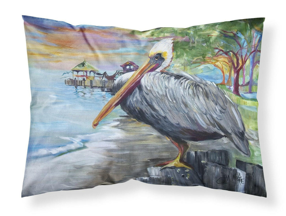 Pelican view Fabric Standard Pillowcase JMK1021PILLOWCASE by Caroline&#39;s Treasures
