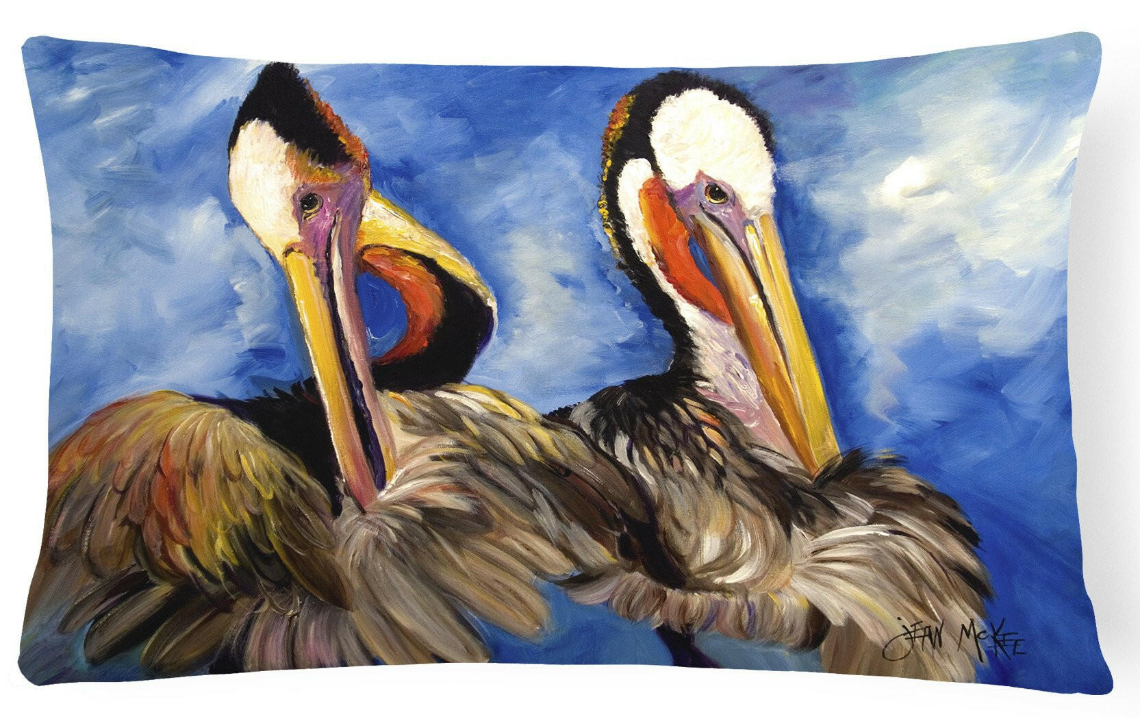 Pelican Brothers Canvas Fabric Decorative Pillow JMK1022PW1216 by Caroline's Treasures