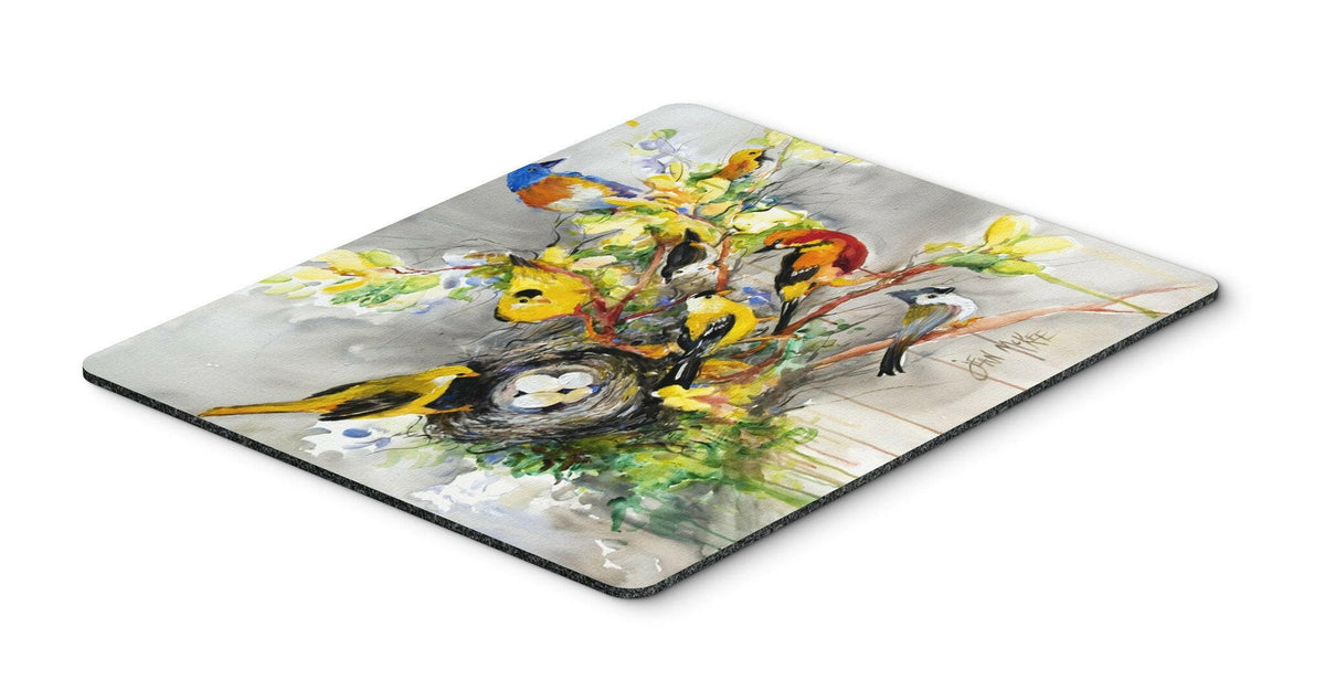 Spring Birds Mouse Pad, Hot Pad or Trivet JMK1024MP by Caroline&#39;s Treasures