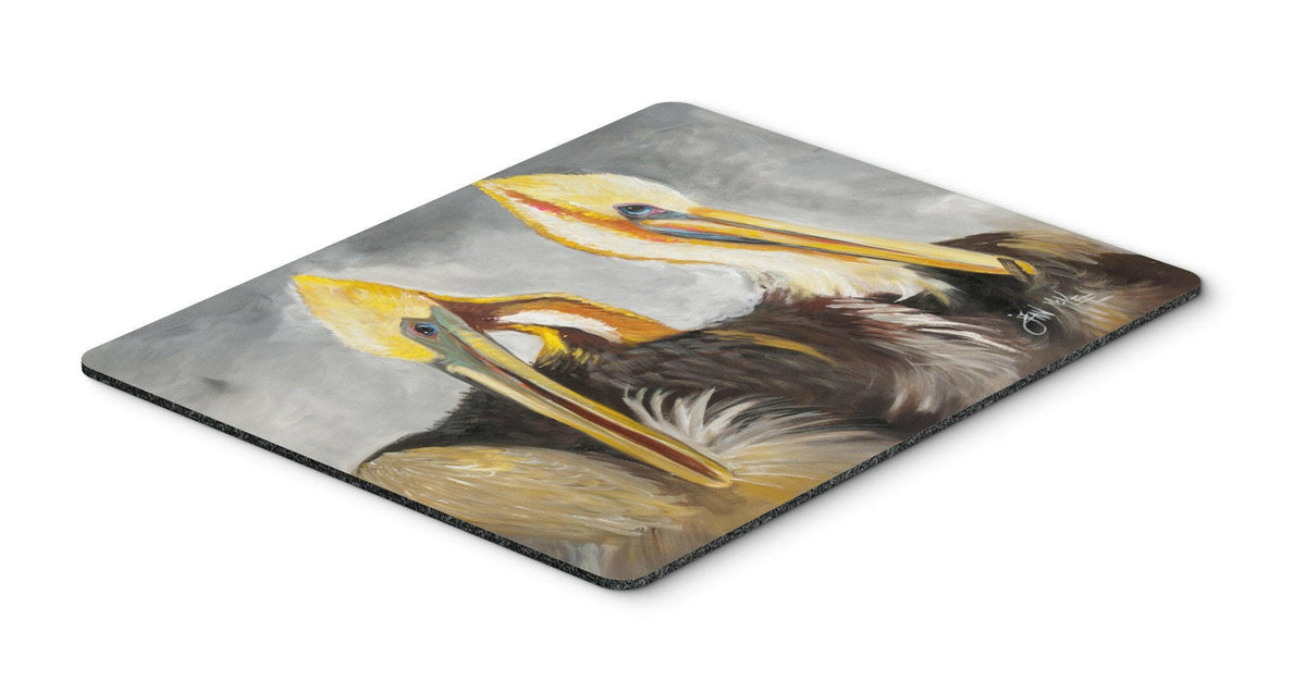 Pelicans Preening Mouse Pad, Hot Pad or Trivet JMK1025MP by Caroline&#39;s Treasures