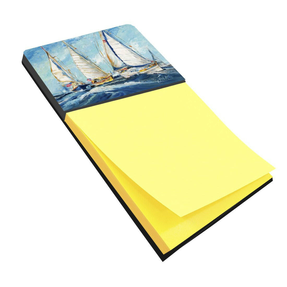 Roll me over Sailboats Sticky Note Holder JMK1027SN by Caroline's Treasures