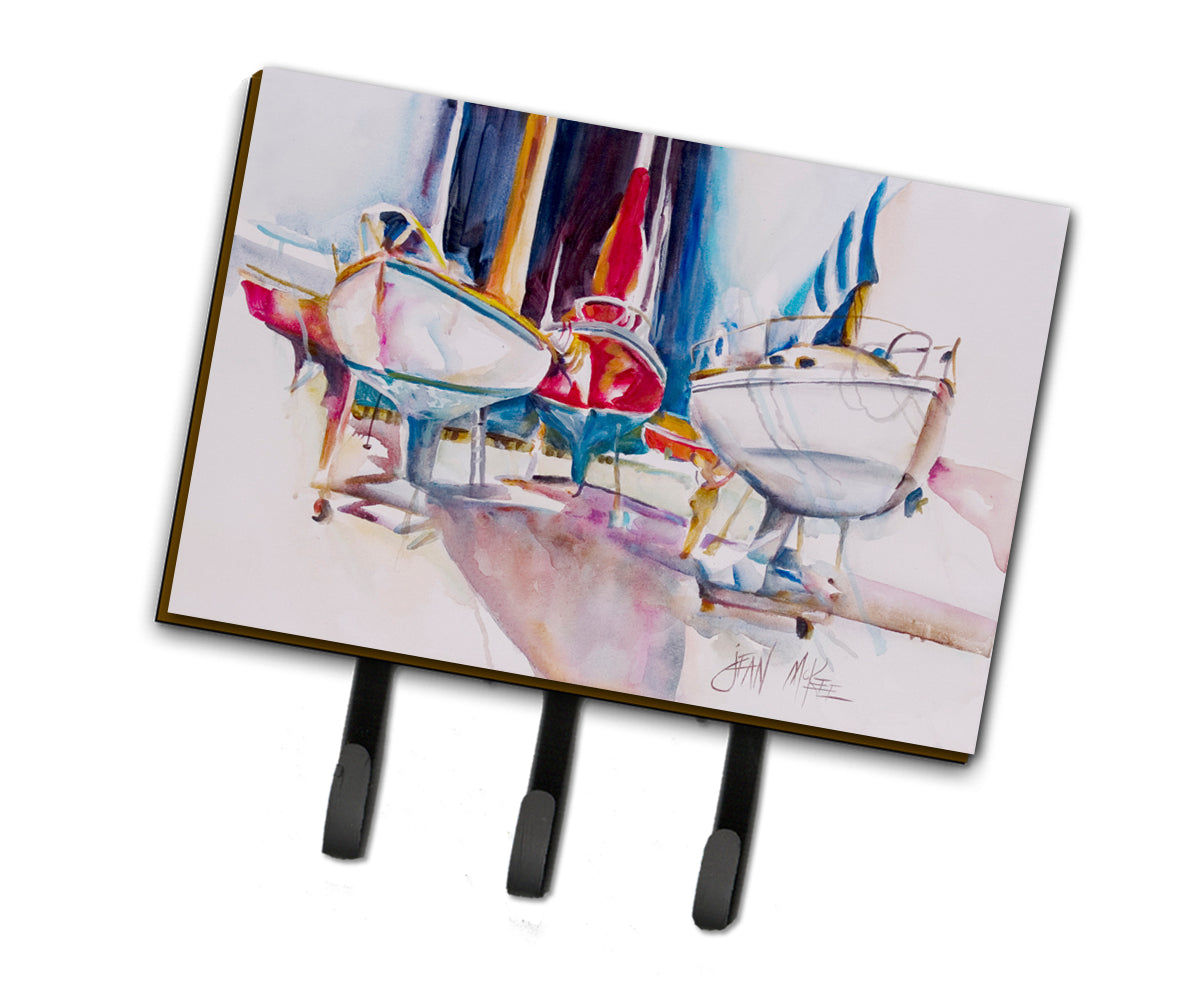 Sailboats in Dry Dock Leash or Key Holder JMK1039TH68  the-store.com.
