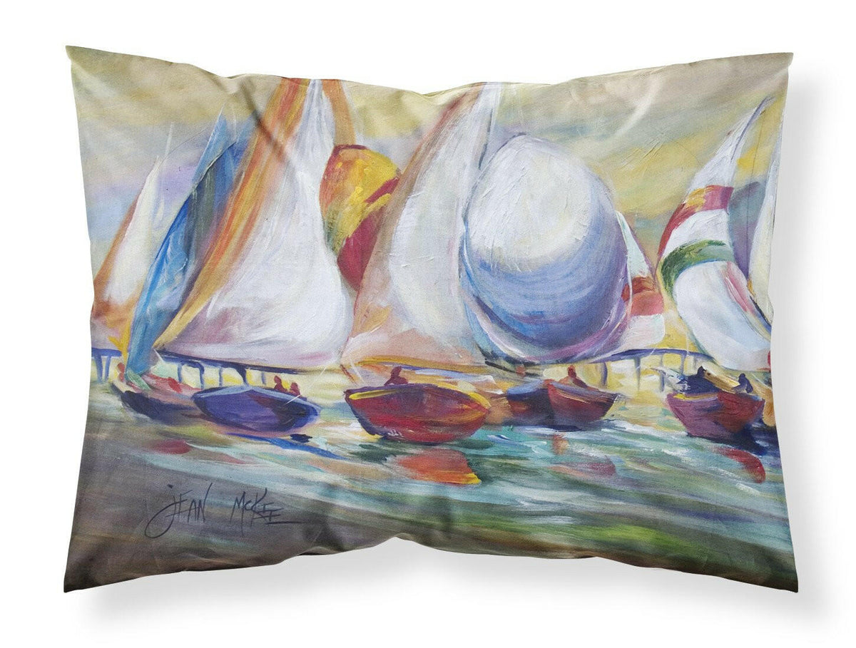 Sailboat Race in Dauphin Island Fabric Standard Pillowcase JMK1040PILLOWCASE by Caroline&#39;s Treasures