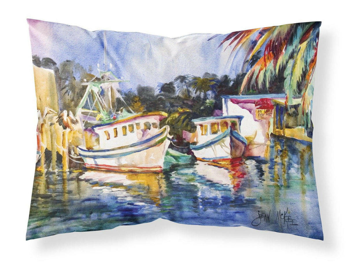 Fly Creek Fish Market Fabric Standard Pillowcase JMK1045PILLOWCASE by Caroline&#39;s Treasures
