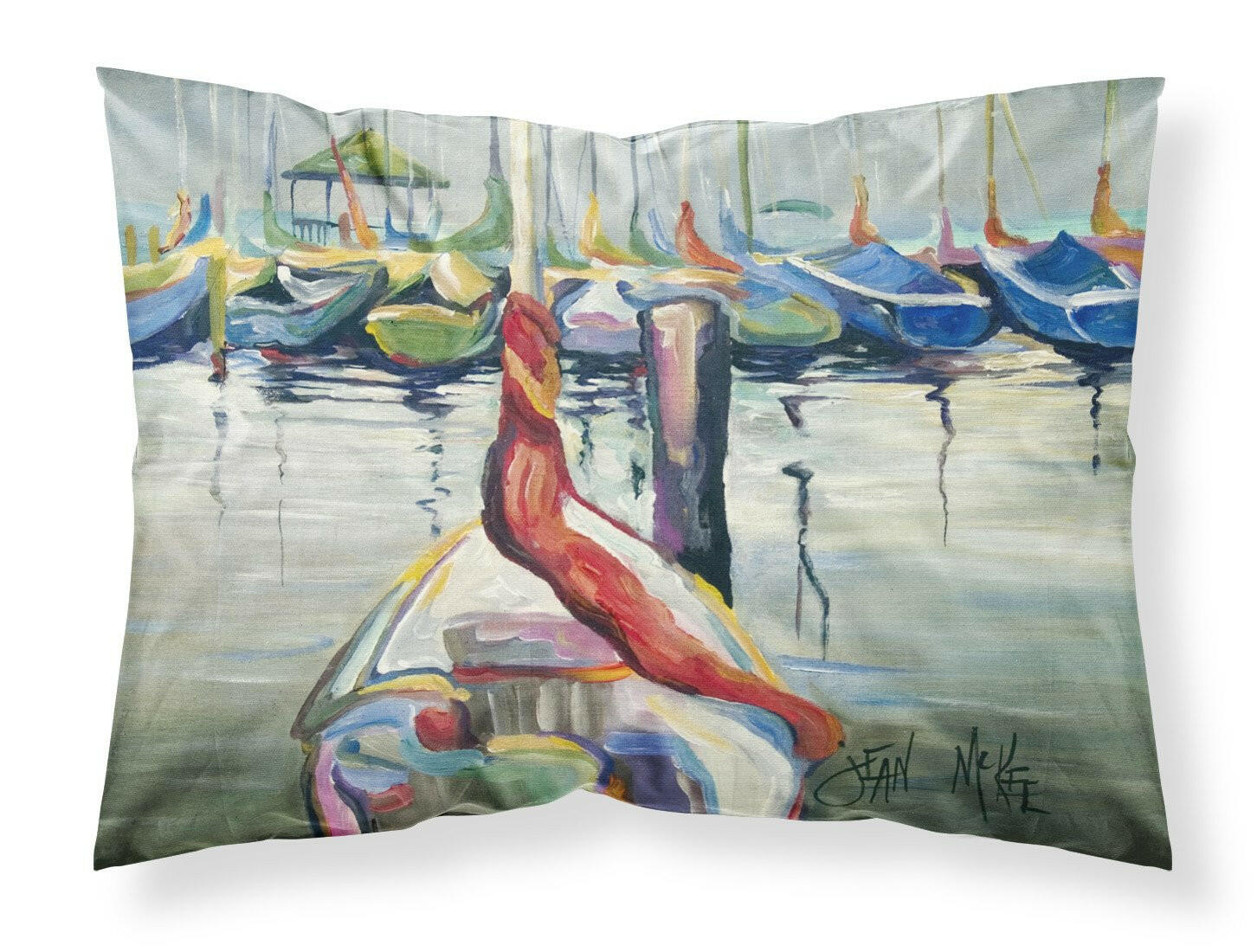 LaSalle Sailboats Fabric Standard Pillowcase JMK1056PILLOWCASE by Caroline's Treasures