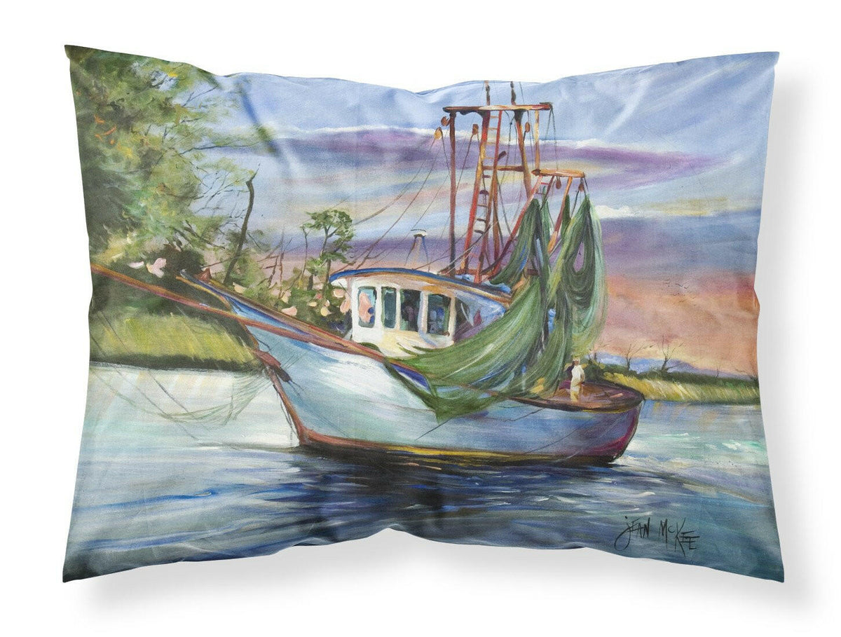 Jeannie Shrimp Boat Fabric Standard Pillowcase JMK1059PILLOWCASE by Caroline&#39;s Treasures