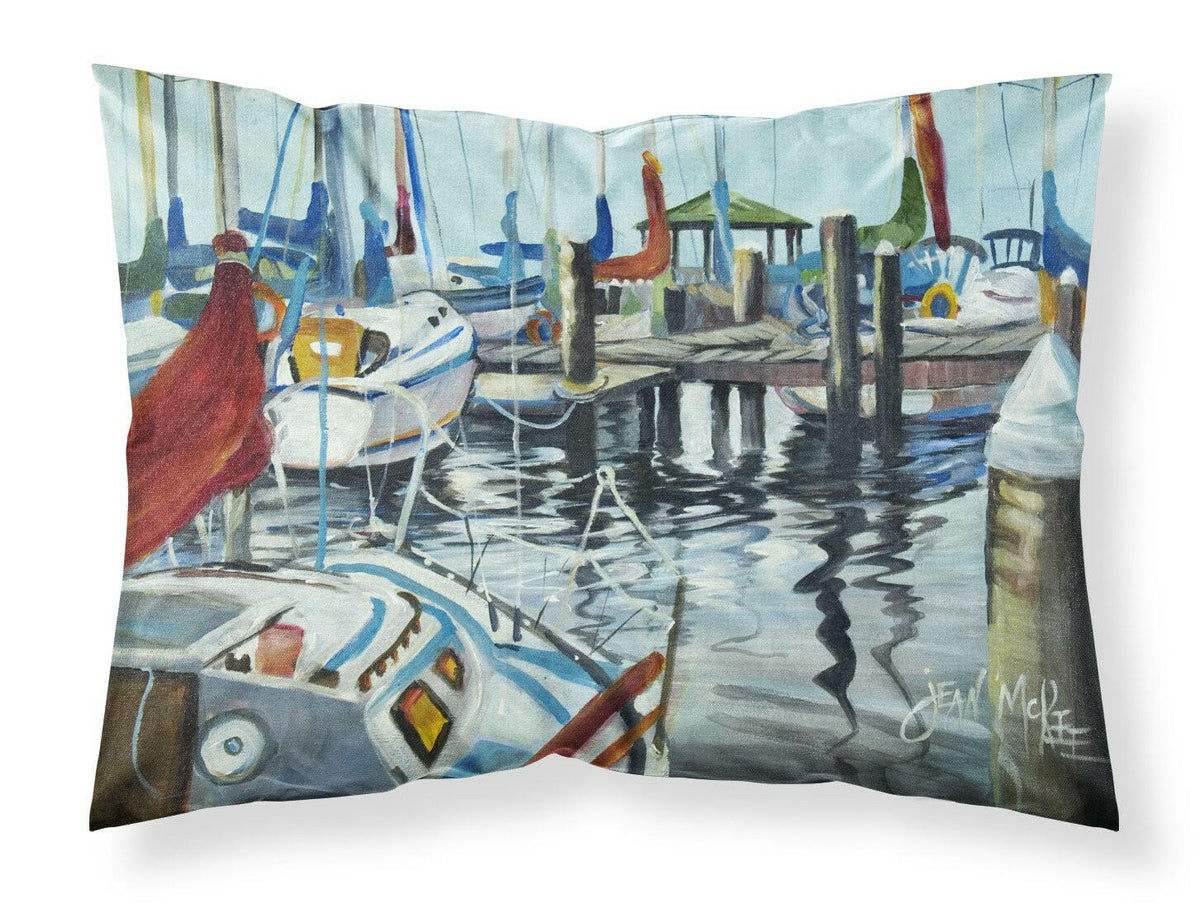 Orange Sail Sailboats Fabric Standard Pillowcase JMK1065PILLOWCASE by Caroline&#39;s Treasures