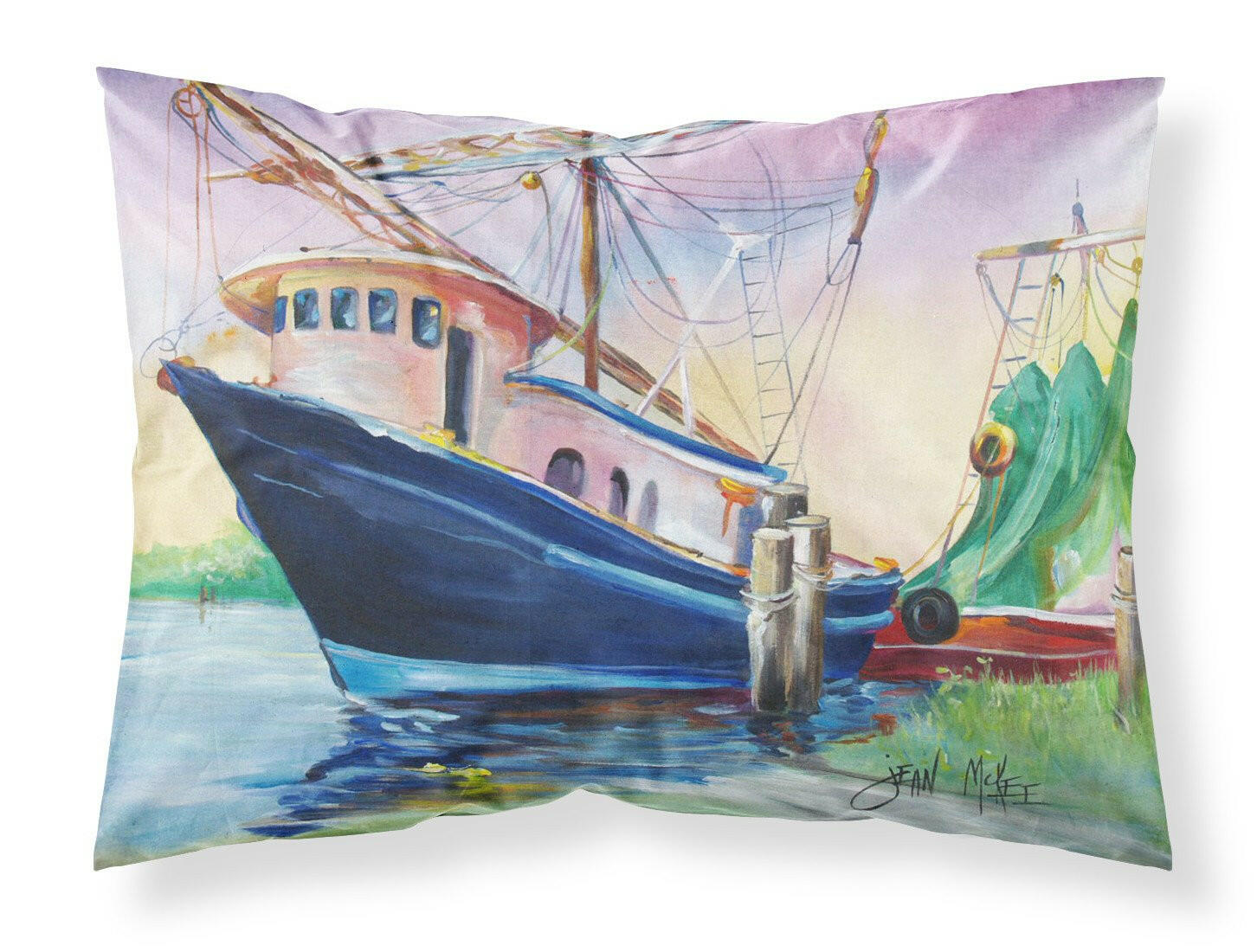 Shrimper Southern Star Fabric Standard Pillowcase JMK1078PILLOWCASE by Caroline's Treasures