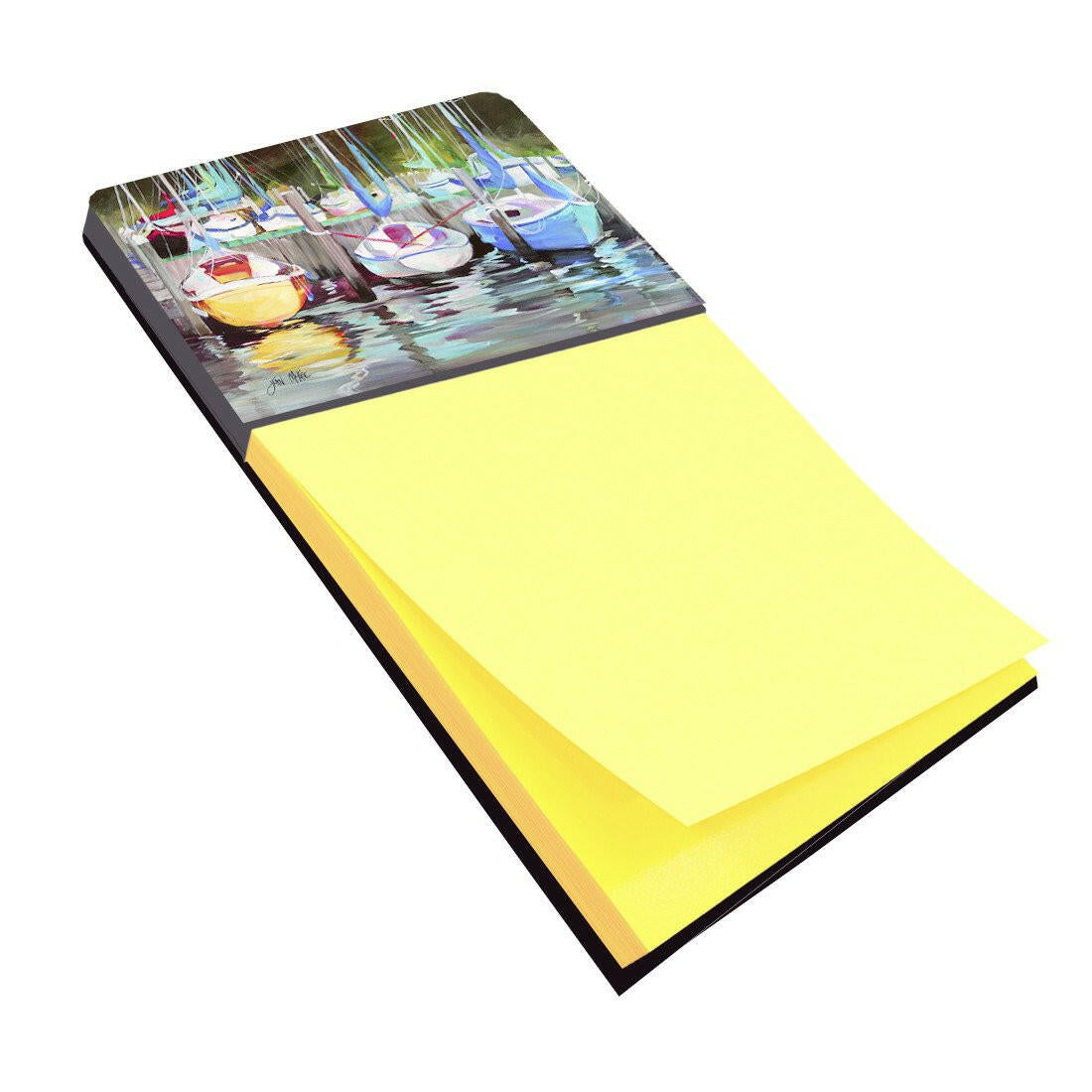 Yellow boat Sailboat Sticky Note Holder JMK1084SN by Caroline&#39;s Treasures