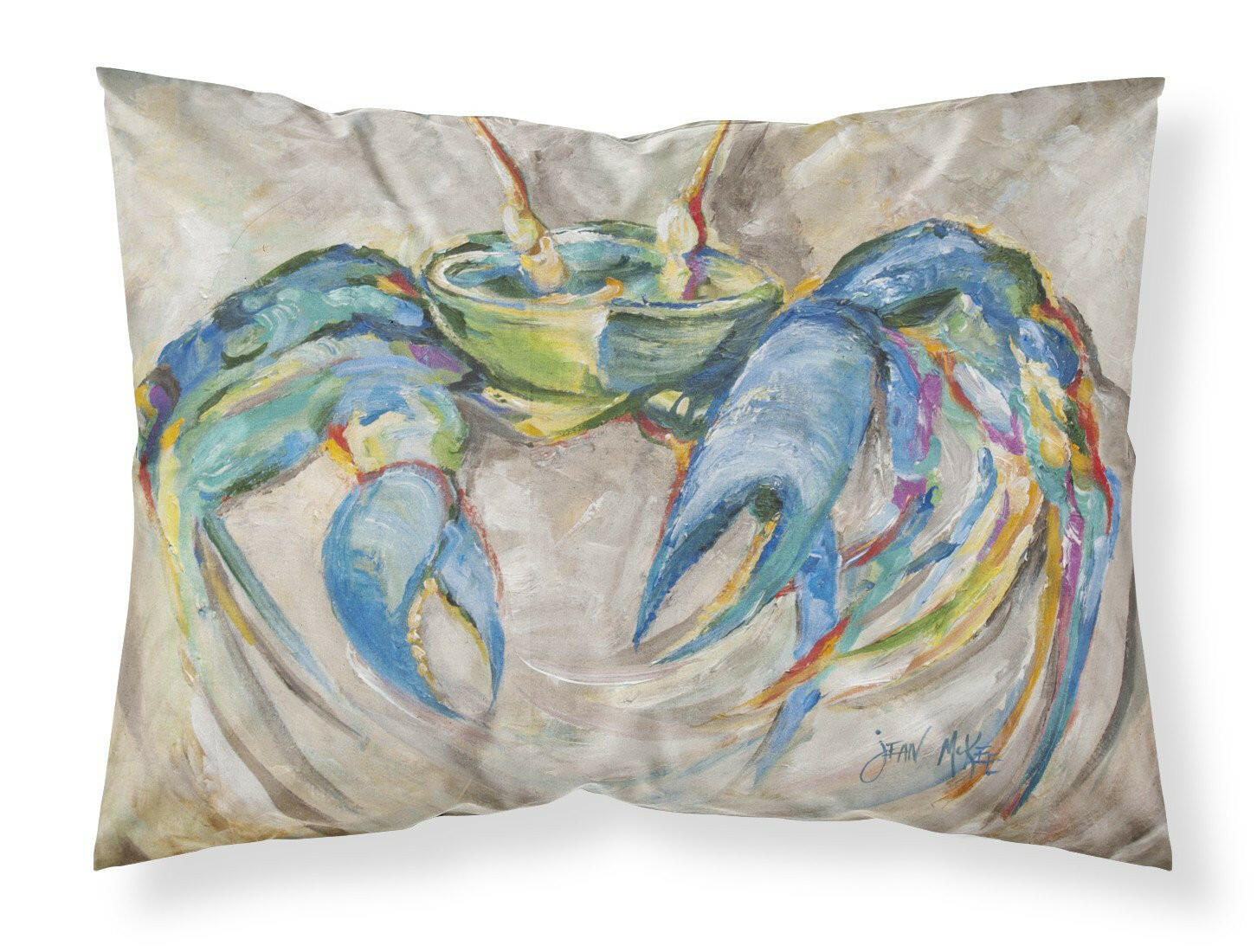 Blue Crab Fabric Standard Pillowcase JMK1089PILLOWCASE by Caroline's Treasures