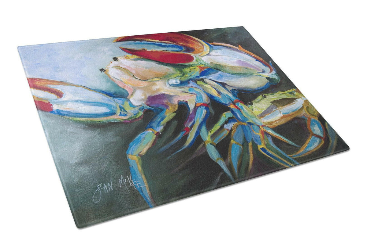Blue Crab Glass Cutting Board Large JMK1103LCB by Caroline&#39;s Treasures