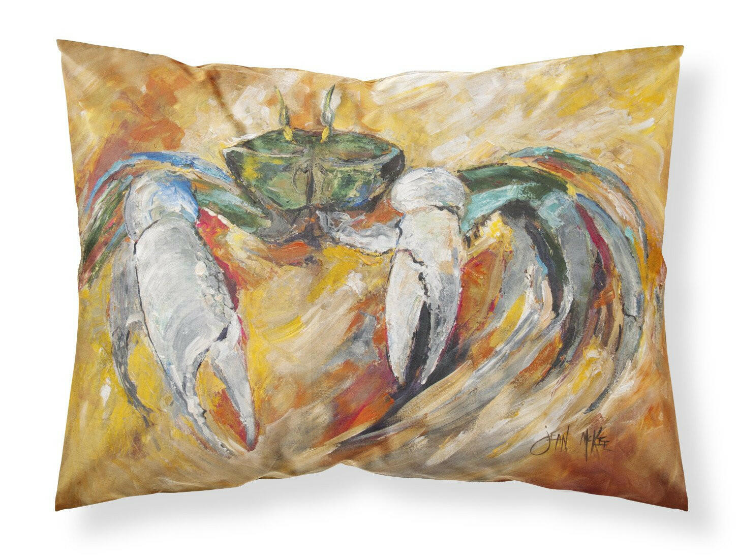 Blue Crab Fabric Standard Pillowcase JMK1108PILLOWCASE by Caroline's Treasures