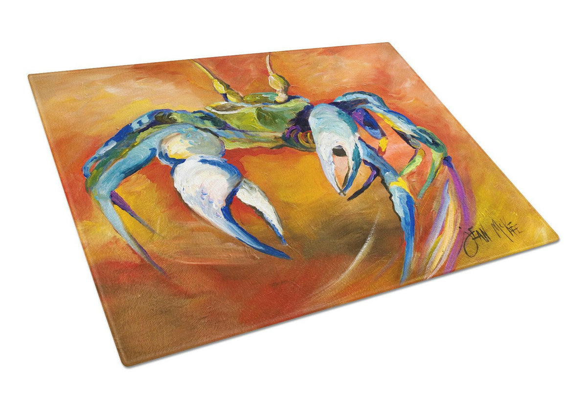 Blue Crab Glass Cutting Board Large JMK1110LCB by Caroline&#39;s Treasures