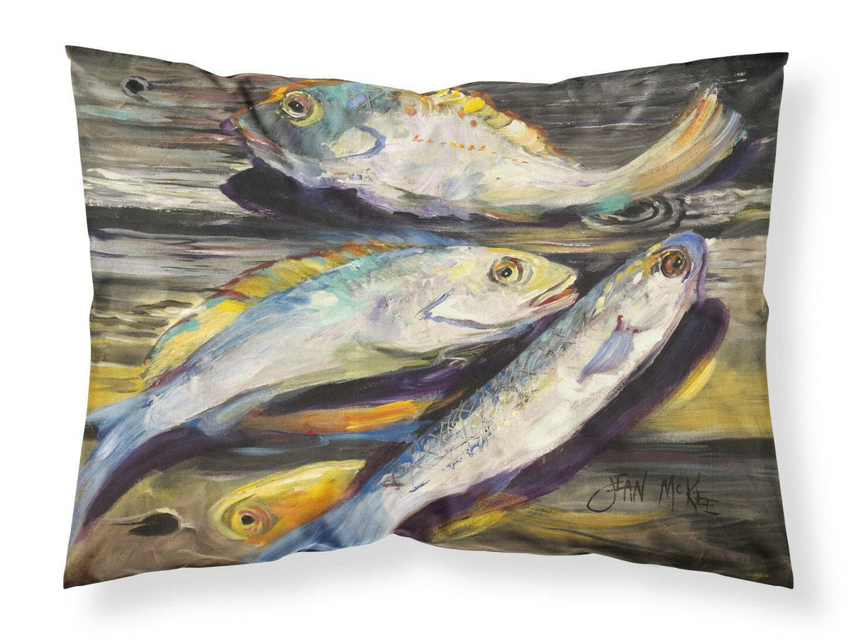 Fish on the Dock Fabric Standard Pillowcase JMK1116PILLOWCASE by Caroline&#39;s Treasures