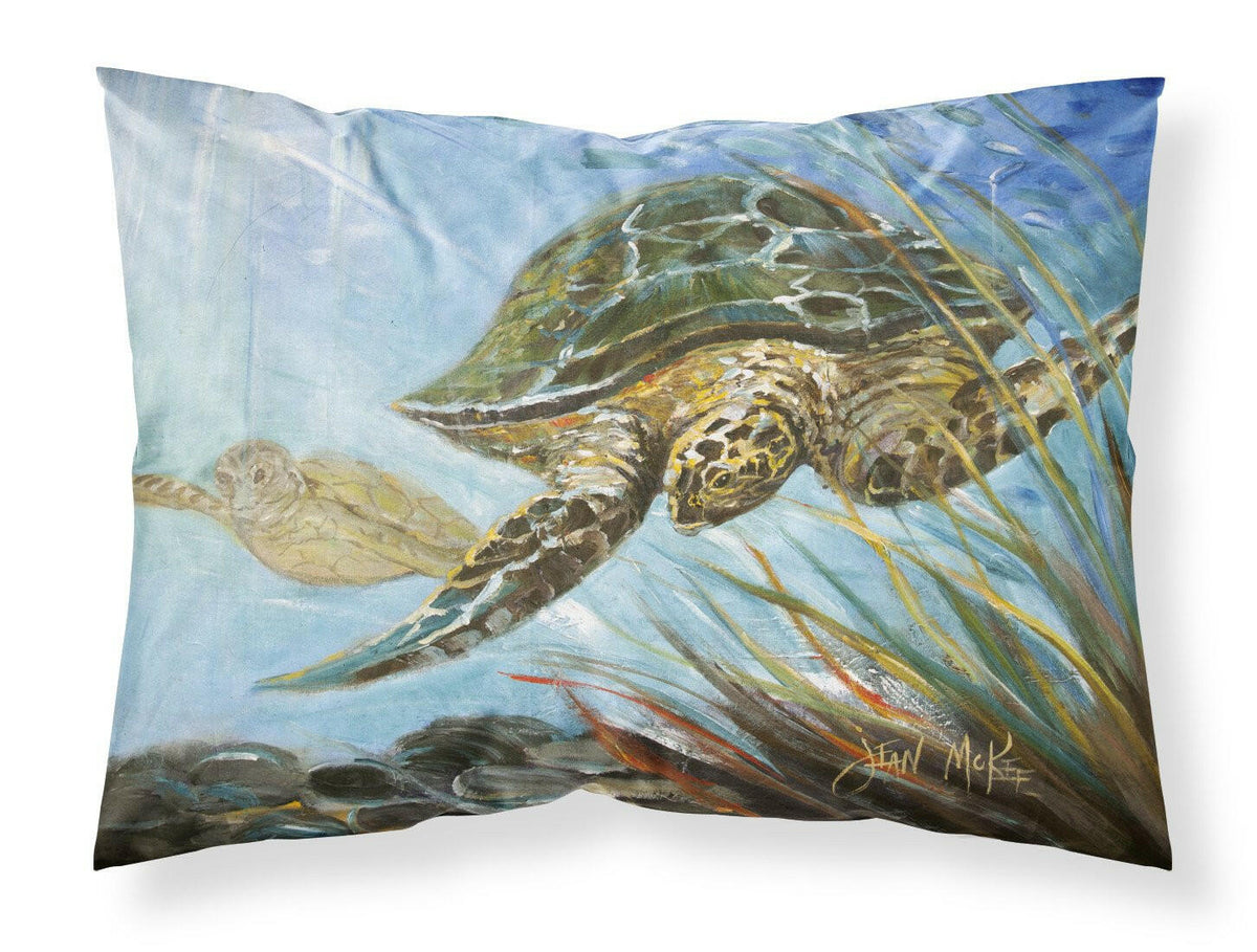 Loggerhead Sea Turtle Fabric Standard Pillowcase JMK1118PILLOWCASE by Caroline&#39;s Treasures