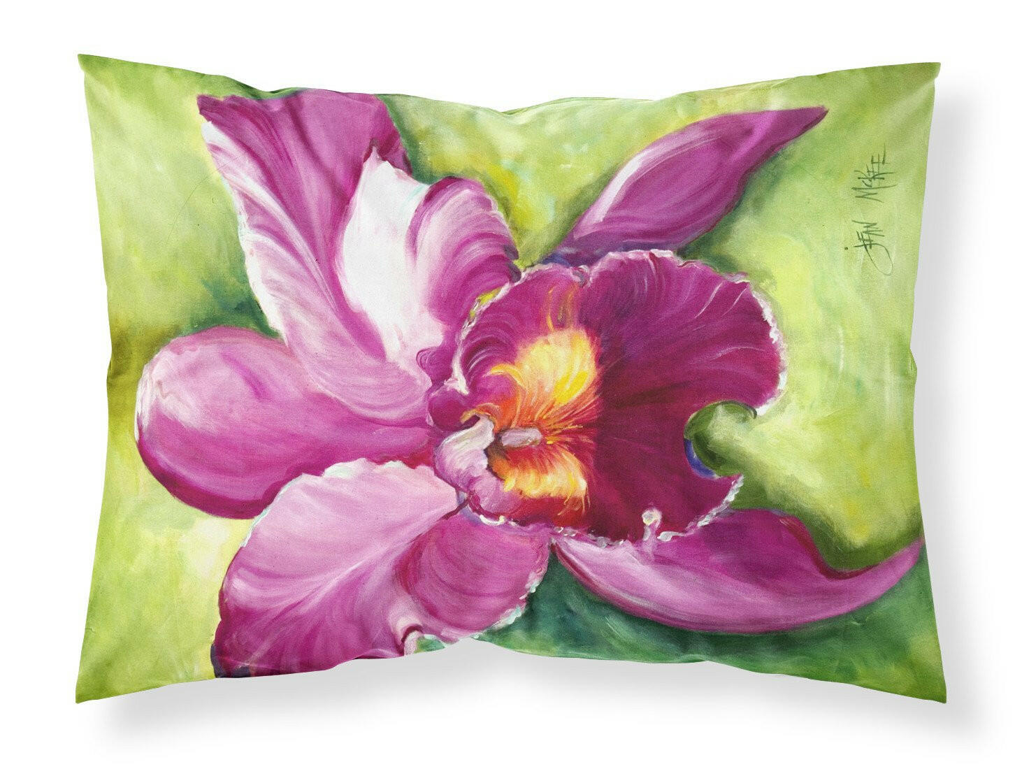 Orchid Fabric Standard Pillowcase JMK1120PILLOWCASE by Caroline's Treasures