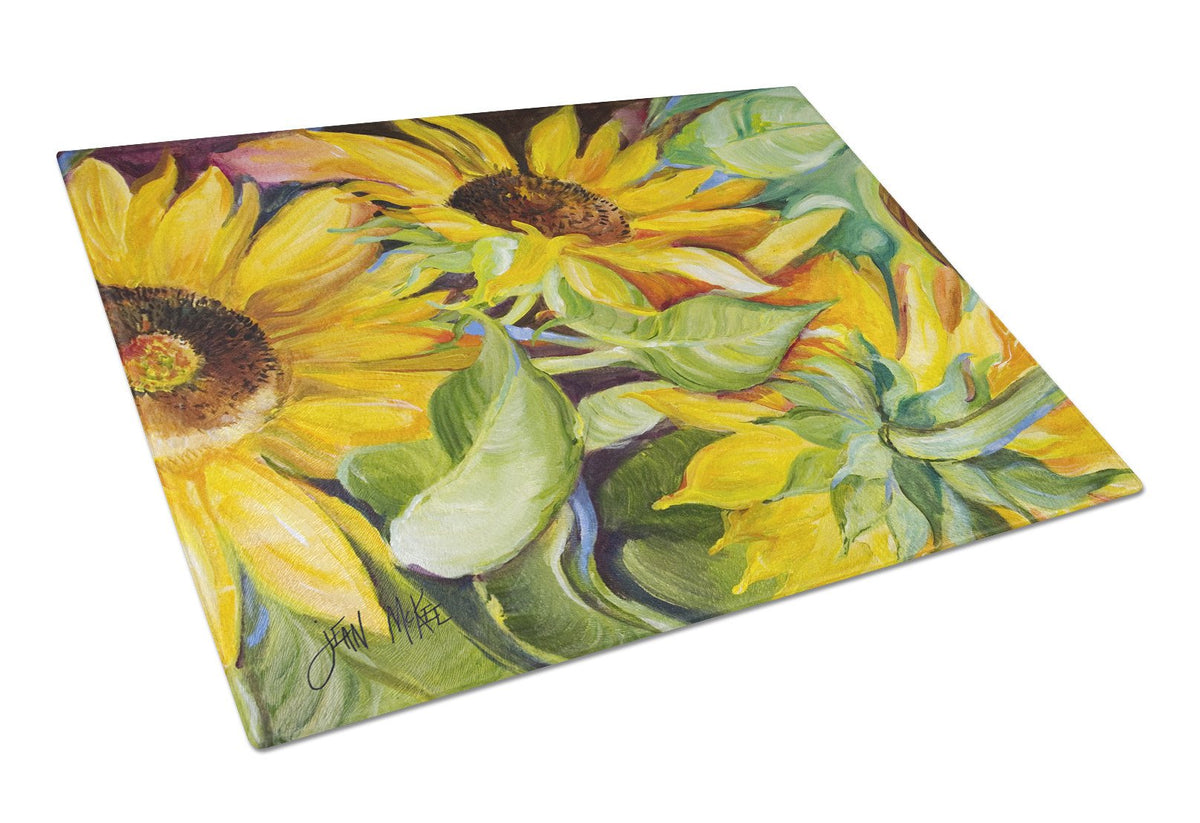 Sunflowers Glass Cutting Board Large JMK1122LCB by Caroline&#39;s Treasures