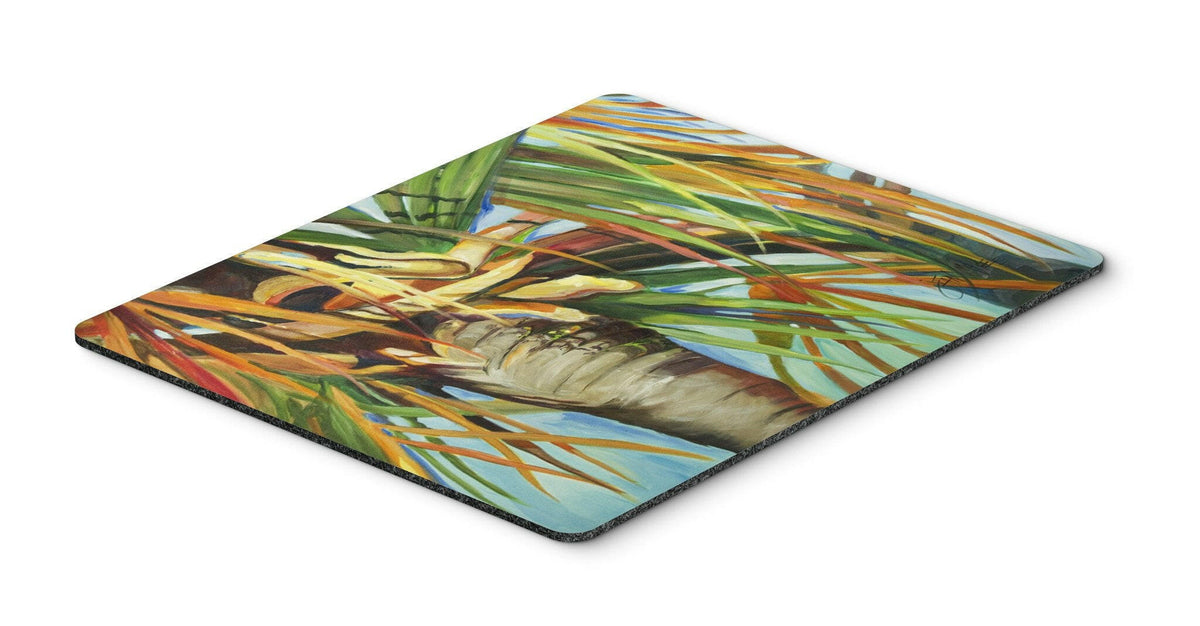 Orange Top Palm Tree Mouse Pad, Hot Pad or Trivet JMK1129MP by Caroline&#39;s Treasures