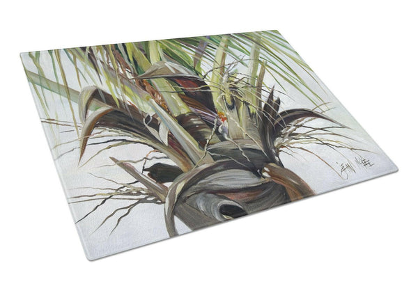 Top Palm Tree Glass Cutting Board Large JMK1130LCB by Caroline's Treasures