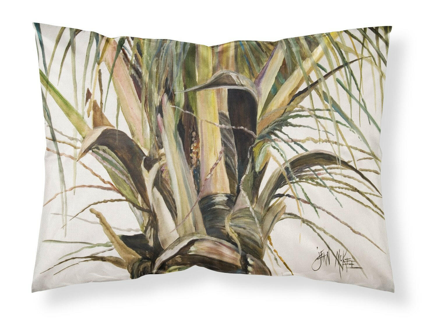 Top Coconut Tree Fabric Standard Pillowcase JMK1131PILLOWCASE by Caroline's Treasures