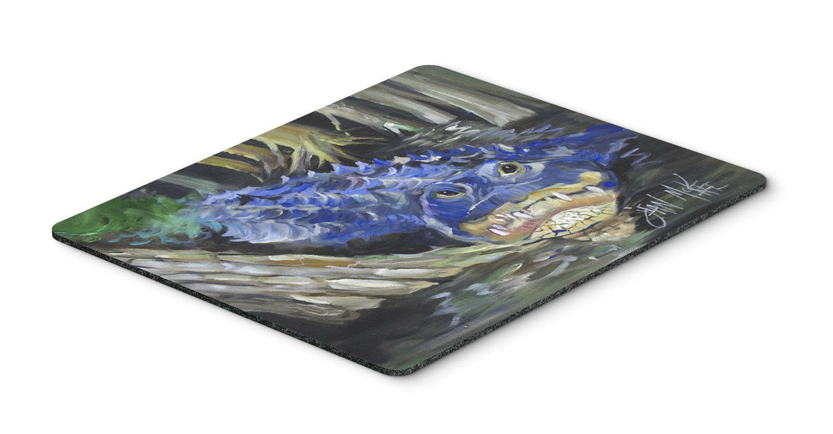 Blue Alligator Mouse Pad, Hot Pad or Trivet JMK1135MP by Caroline&#39;s Treasures