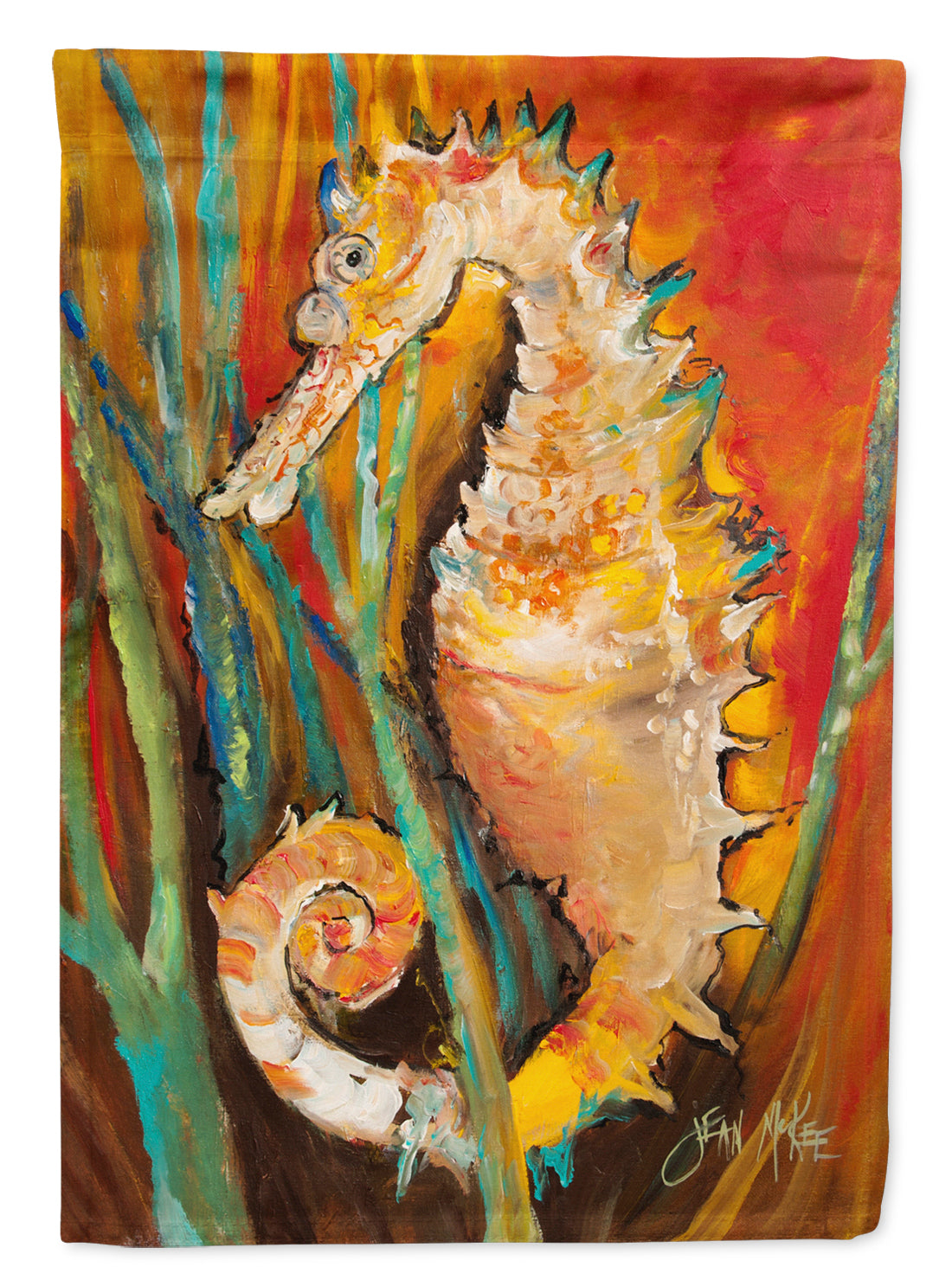 Seahorse Flag Canvas House Size JMK1142CHF  the-store.com.